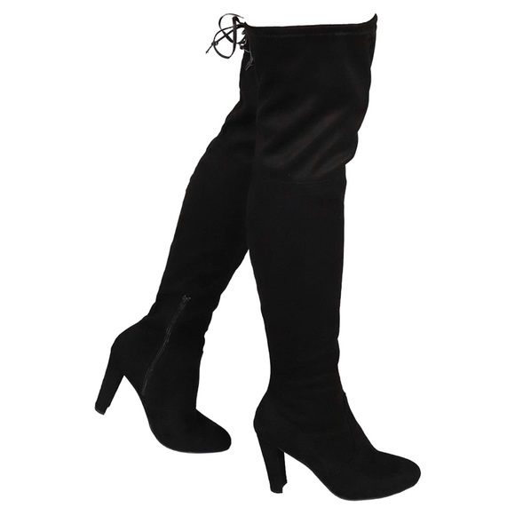 Thigh high suede boots - Picture 1 of 6